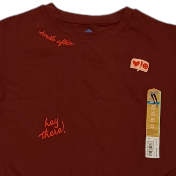 Thread Abouts Tee Burgundy Size XS - Picture 2 of 6